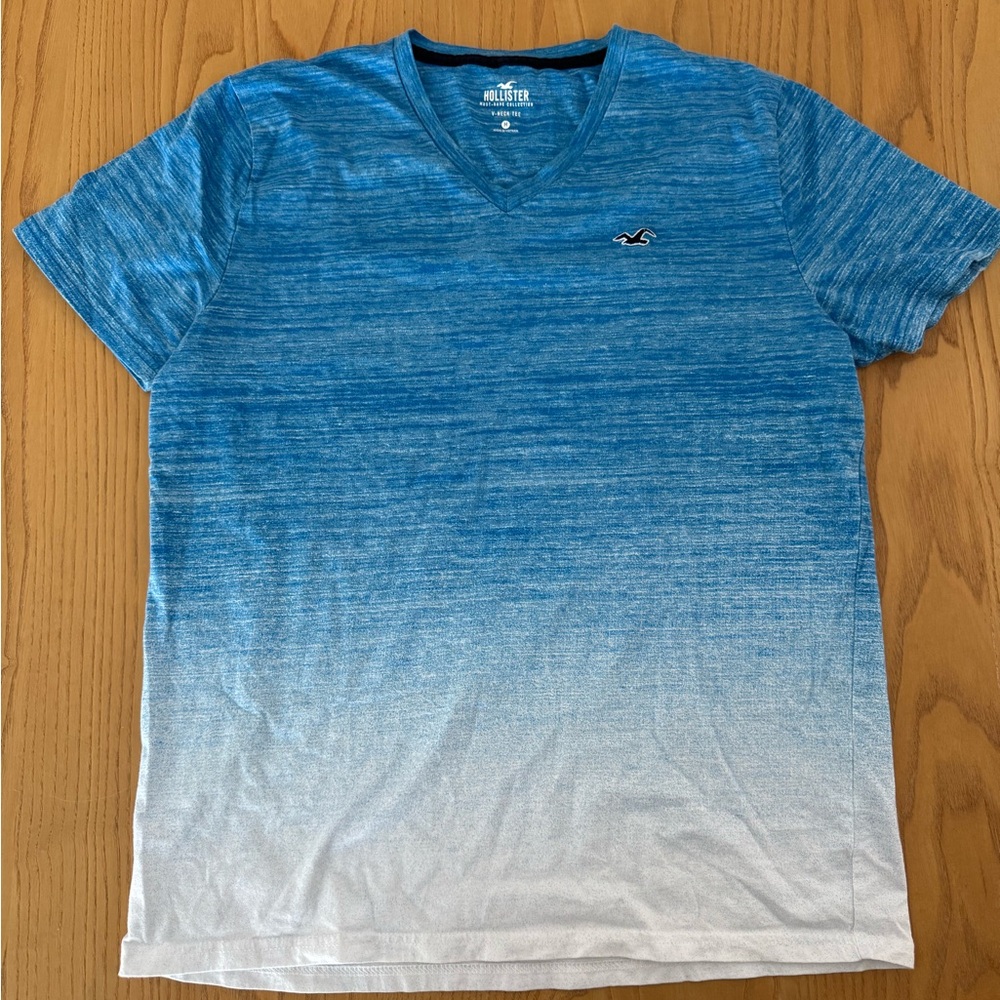 Hollister Sky Blue V-Neck Tee